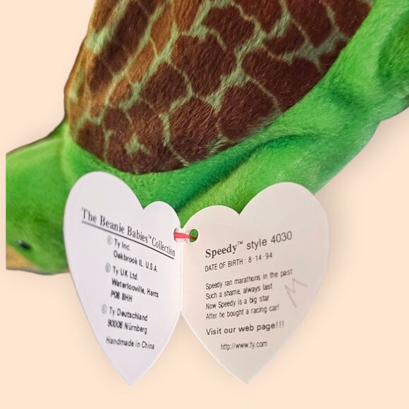 4th Generation Speedy the Turtle Ty Beanie Babies - Picture 2 of 8
